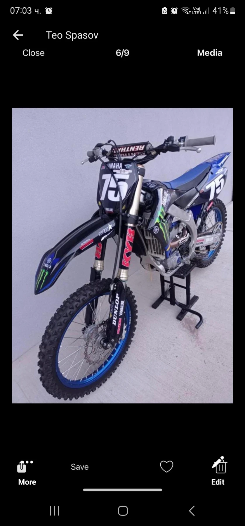 Yamaha Yz Yz250f 2021 80ч, снимка 1