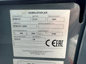 Електрокар Toyota 8FBE16T - 3300 mm, снимка 8