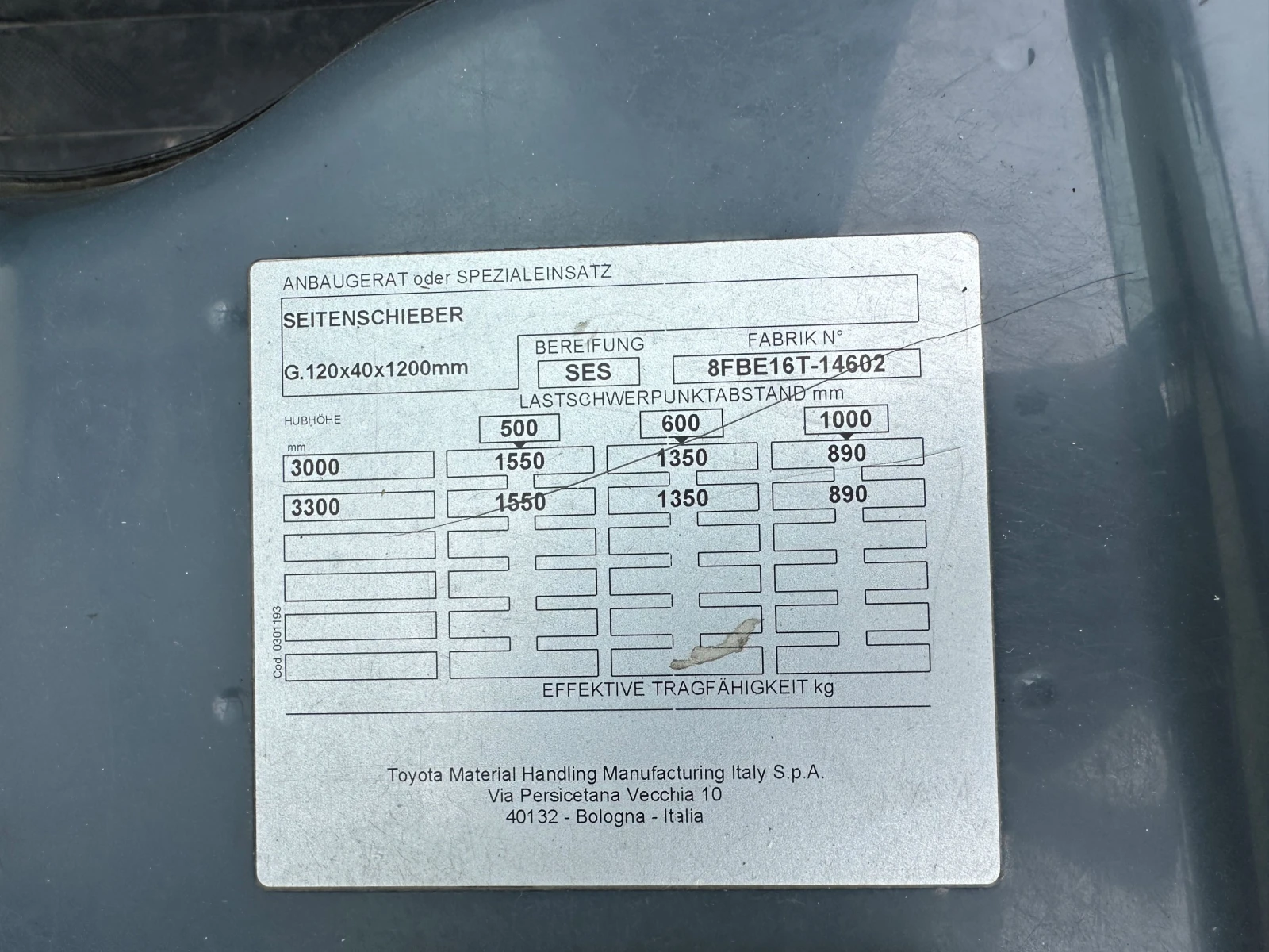 Електрокар Toyota 8FBE16T - 3300 mm, снимка 9 - Индустриална техника - 53949032
