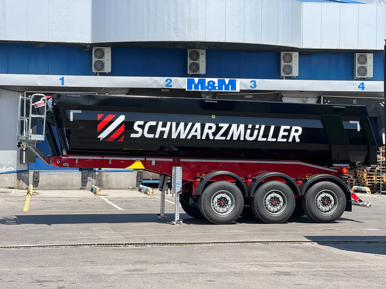Полуремарке Schwarzmuller 24m3, 5950 kg, снимка 6 - Ремаркета - 55665429