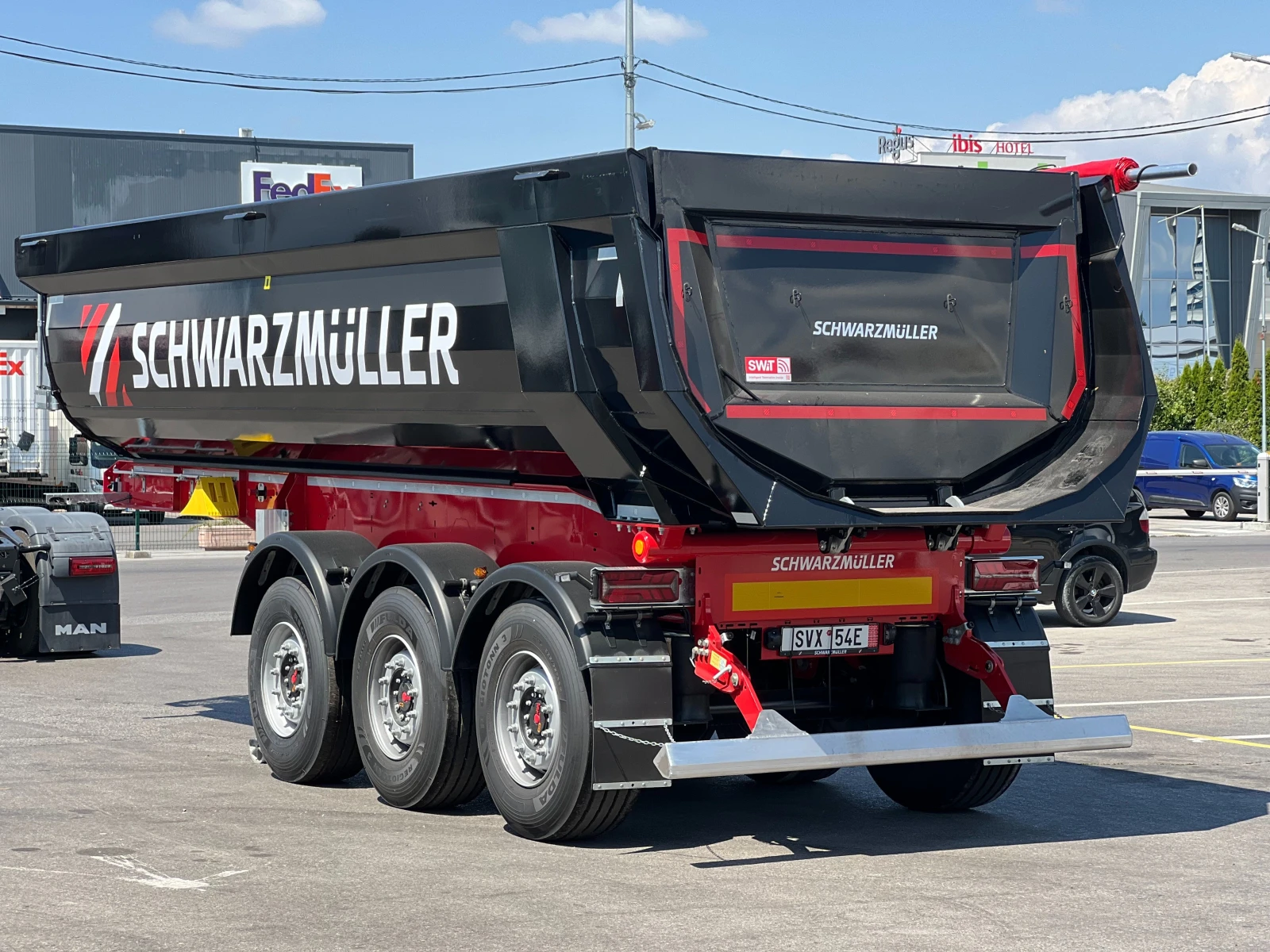 Полуремарке Schwarzmuller 24m3, 5950 kg, снимка 5 - Ремаркета - 55665429