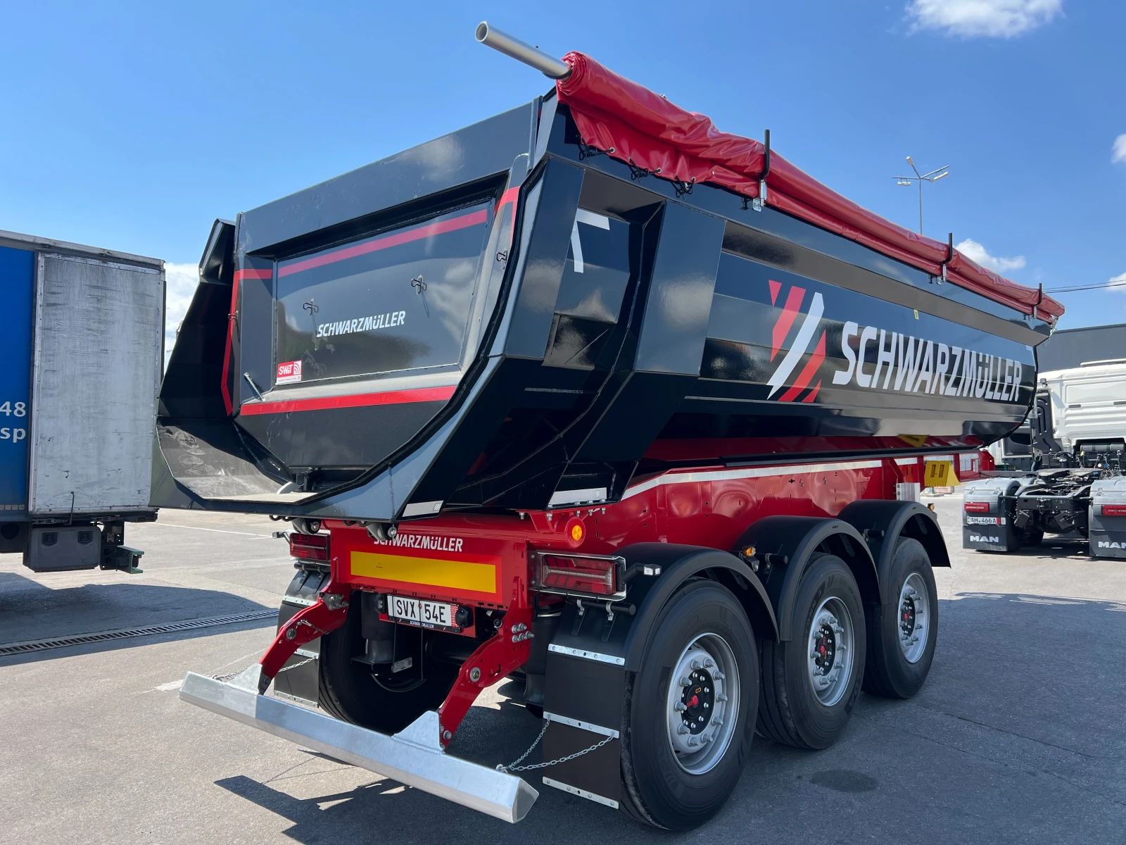 Полуремарке Schwarzmuller 24m3, 5950 kg, снимка 15 - Ремаркета - 55665429