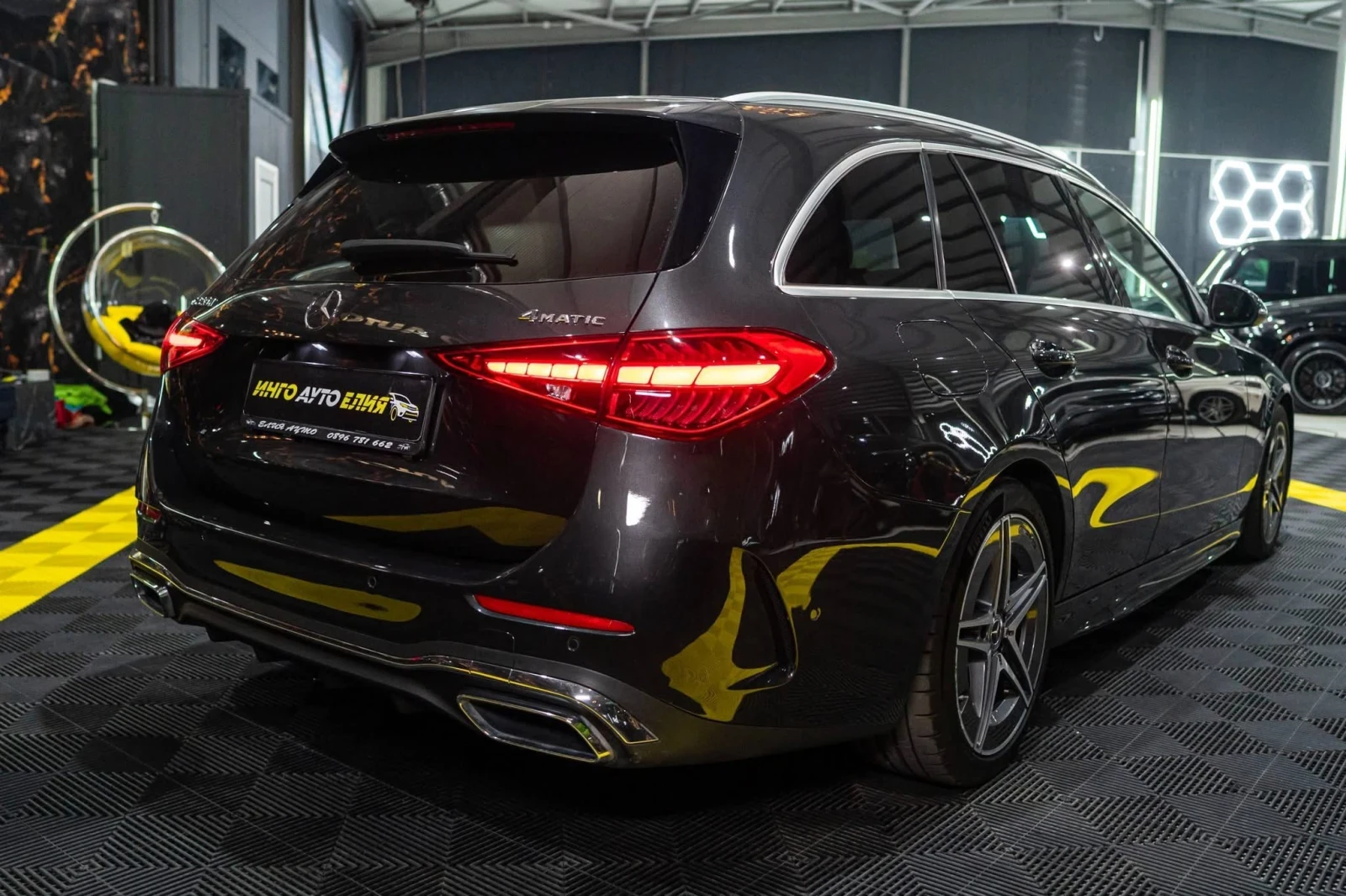 Mercedes-Benz C 220 D FULL AMG LINE LED DIGITAL 360 ЛИЗИНГ 100%, снимка 10 - Автомобили и джипове - 54029450