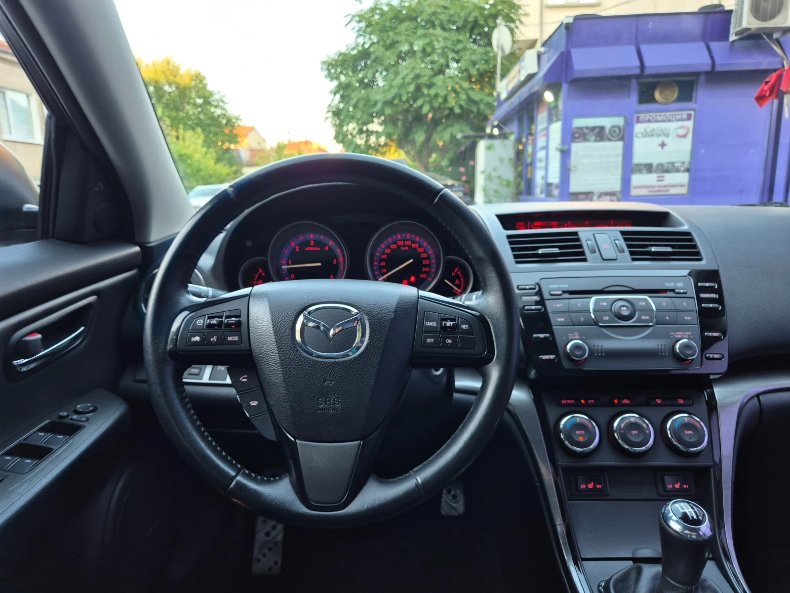 Mazda 6 2.2d-EXCLUSIVE-6speed-кожа-veriga-japan , снимка 15 - Автомобили и джипове - 55418110