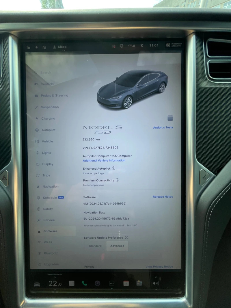 Tesla Model S 75D, снимка 8 - Автомобили и джипове - 48788028