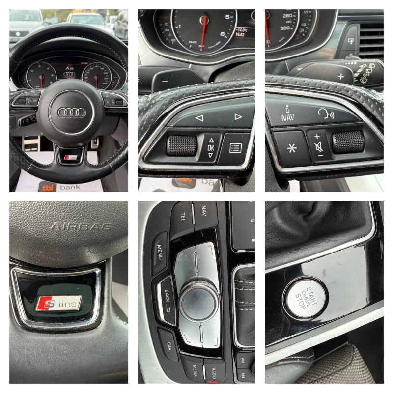 Audi A6 Face 3.0 BiTDI (320hp) Quattro/8ZF/Matrix/S-line, снимка 15 - Автомобили и джипове - 52134587