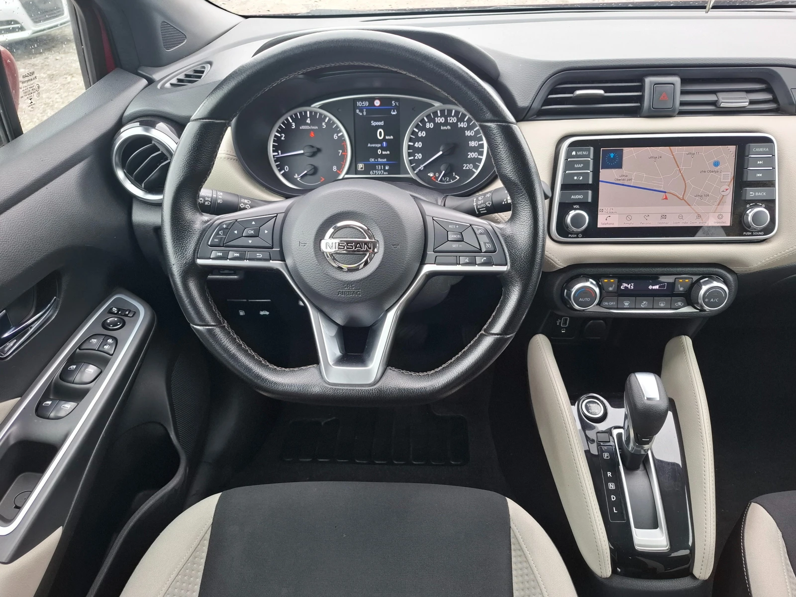 Nissan Micra 1.0i NAVI * KAMERA-360 * KEYLESS * , снимка 13 - Автомобили и джипове - 54024219