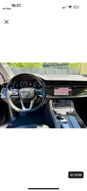 Audi Q7 55TFSI e, plug in Hybrid 40kм на mok, от Германия., снимка 10
