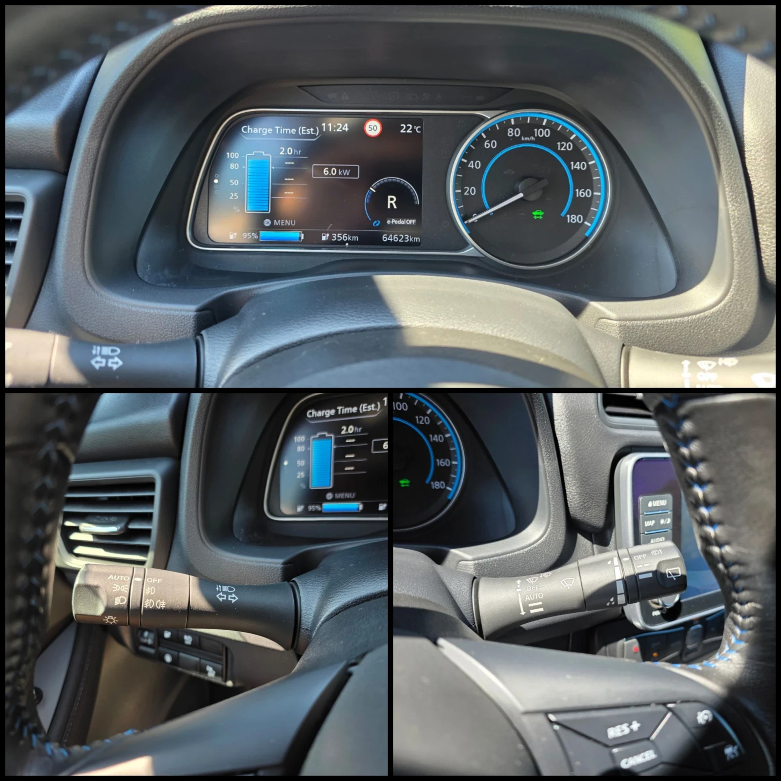 Nissan Leaf  e+ /62KWH/DISTRONIC/LINE-ASSIST/ГАРАНЦИЯ/, снимка 12 - Автомобили и джипове - 55277480