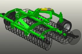 Брана VELES AGRO КОЛЕСНИЦА 3м. до 12м., снимка 2