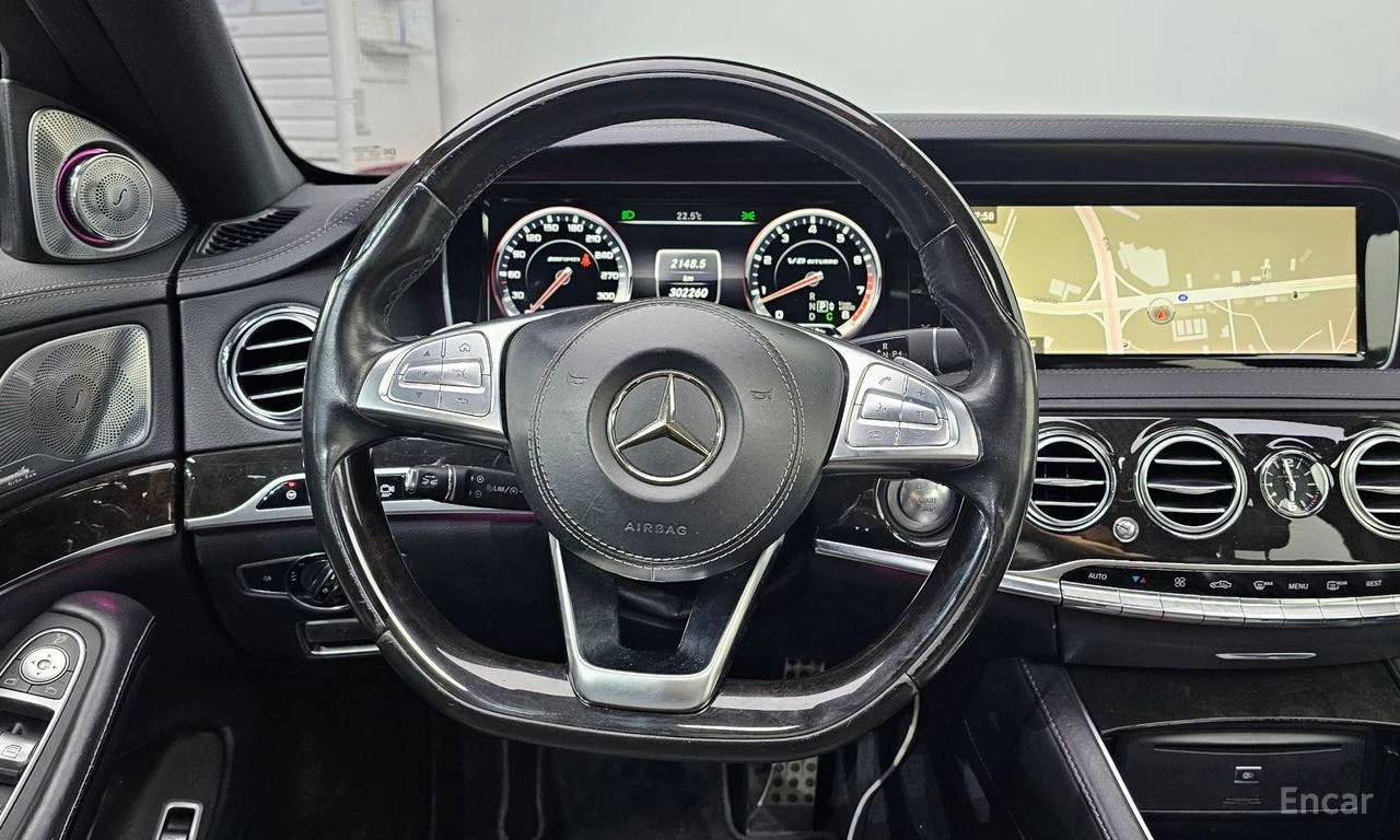Mercedes-Benz S 63 AMG 4MATIC* BURMESTER* ДИСТРОНИК* ОБДУХВАНЕ* МАСАЖ* , снимка 9 - Автомобили и джипове - 54732869