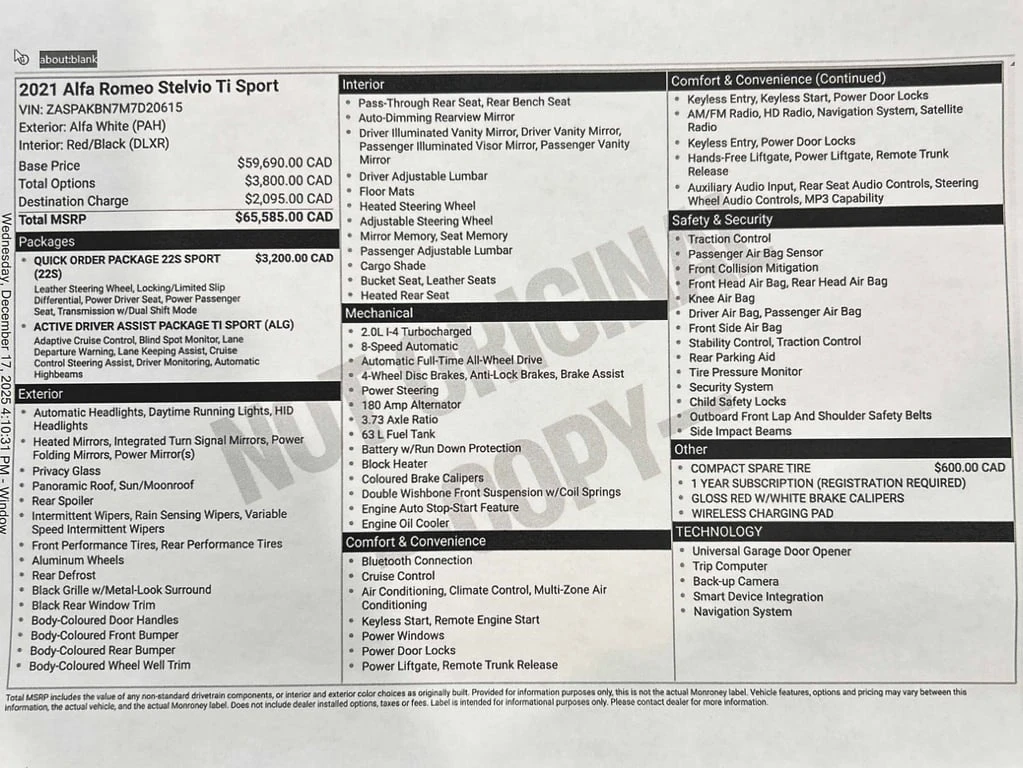 Alfa Romeo Stelvio * Ti Sport * CARFAX * ���� �� �� | Mobile.bg � ����������� 16