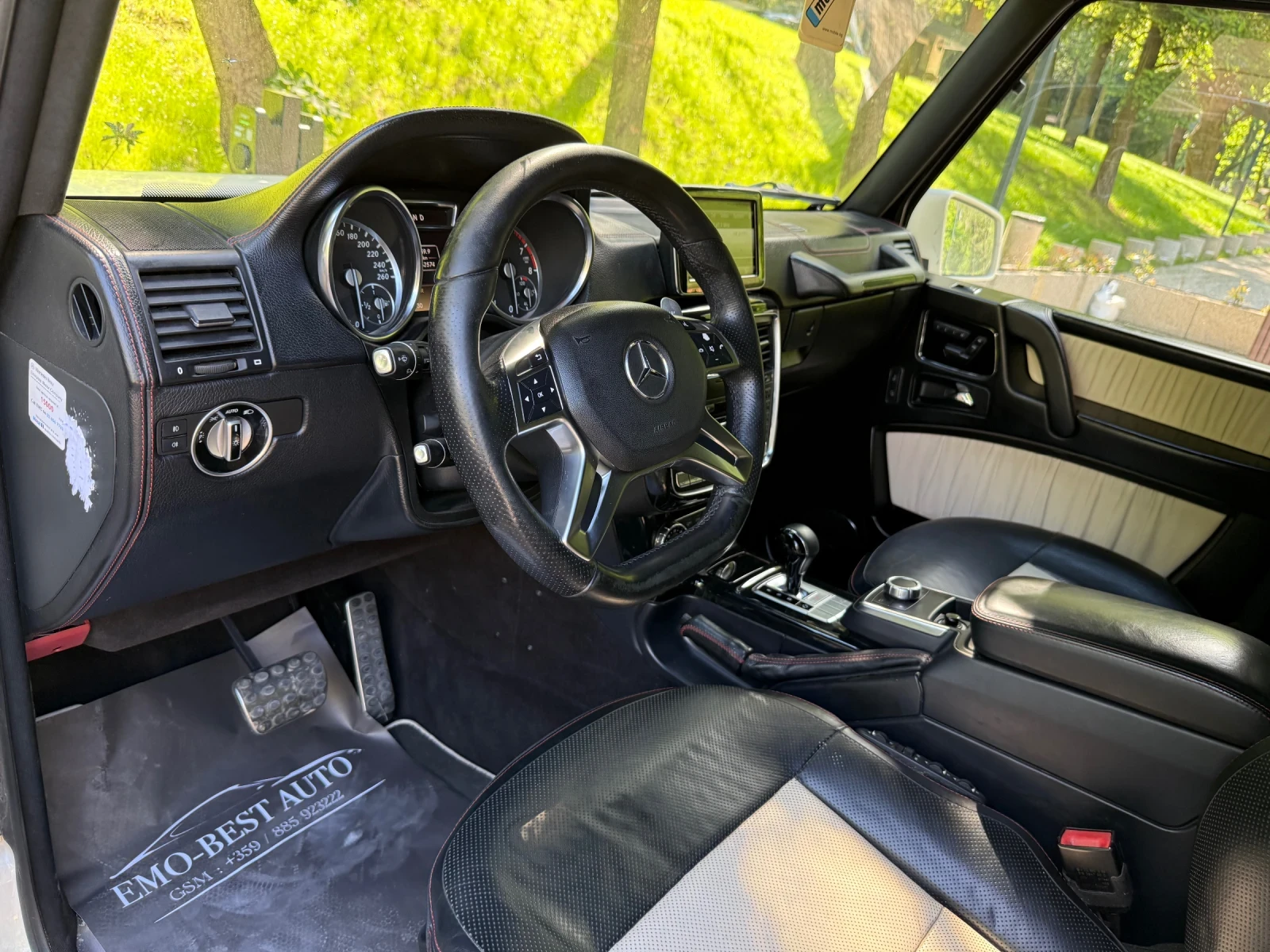 Mercedes-Benz G 500 AMG63 OPTIC* 388к.с* DESIGNO* ОБДУХВАНЕ, снимка 12 - Автомобили и джипове - 54715332