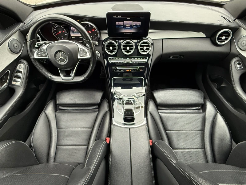 Mercedes-Benz C 220 d AMG line !! 100% РЕАЛНИ КИЛОМЕТРИ - ДОКАЗУЕМИ, снимка 11 - Автомобили и джипове - 52662187