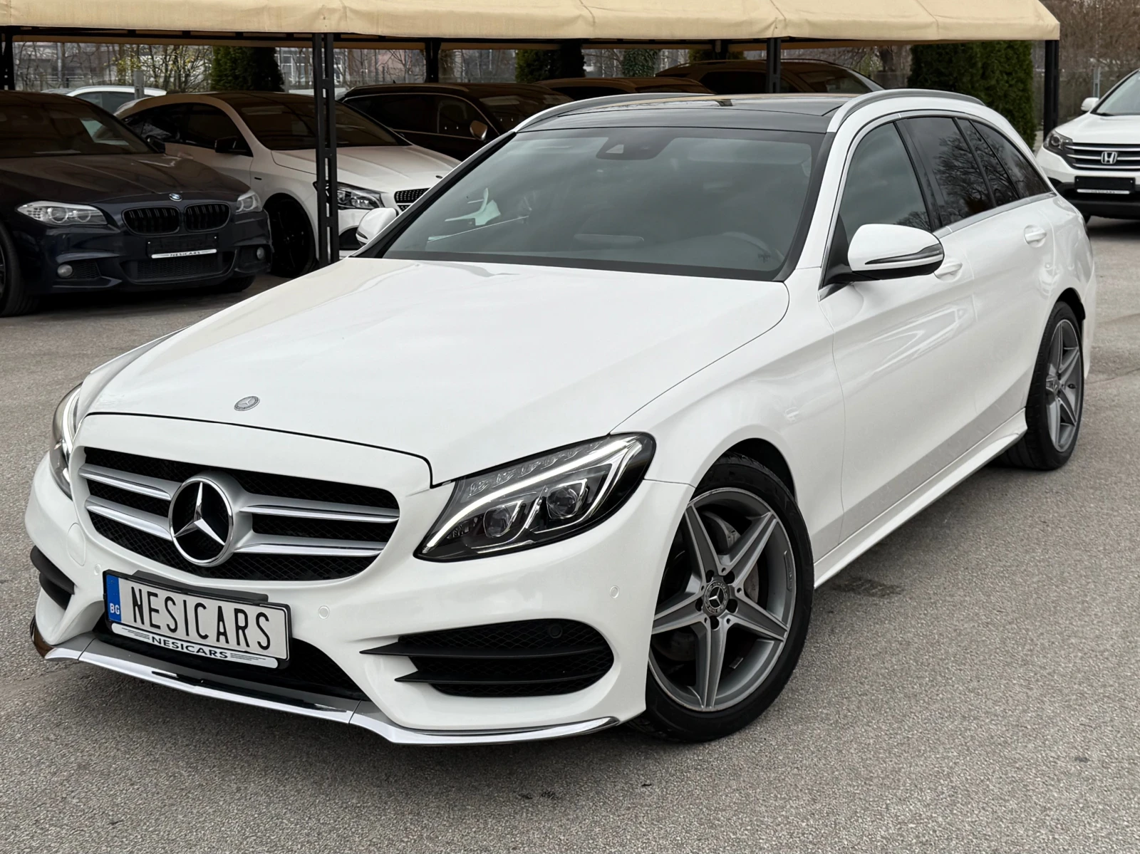 Mercedes-Benz C 220 d AMG line !! 100% РЕАЛНИ КИЛОМЕТРИ - ДОКАЗУЕМИ, снимка 1