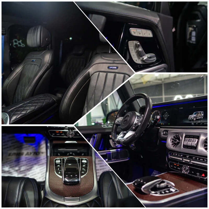 Mercedes-Benz G 63 AMG 4.0 V8 FULL BLACK EDITION CARBON BURM ЛИЗИНГ 100%, снимка 16 - Автомобили и джипове - 53501956