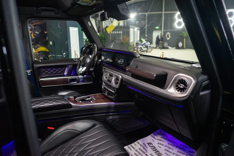 Mercedes-Benz G 63 AMG 4.0 V8 FULL BLACK EDITION CARBON BURM ЛИЗИНГ 100%, снимка 12 - Автомобили и джипове - 53501956