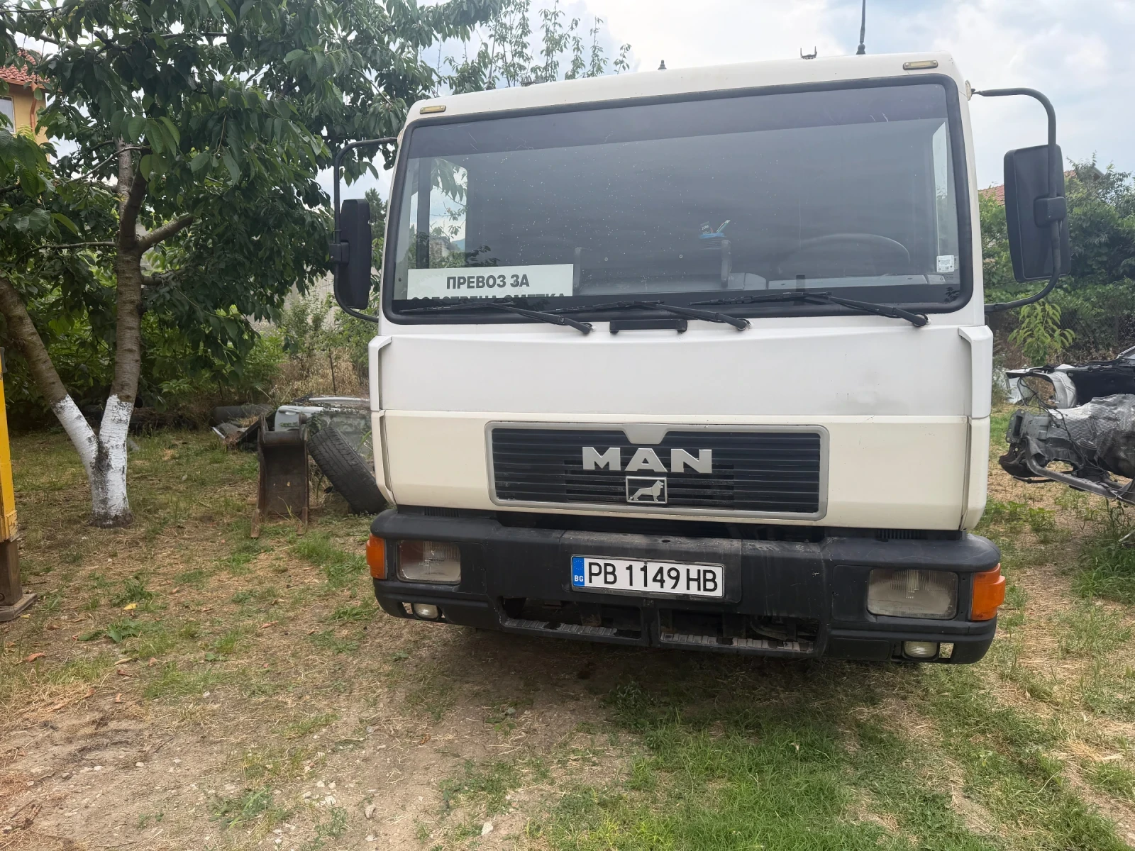 Man 8.153 Тристранен самосвал