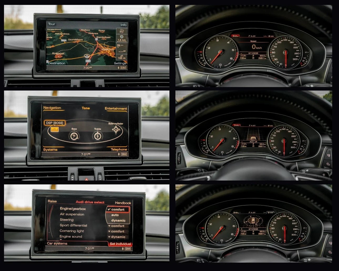 Audi A6 BI-TDI/313к.с/DISTRONIC/KEYLESS GO/, снимка 16 - Автомобили и джипове - 54230774