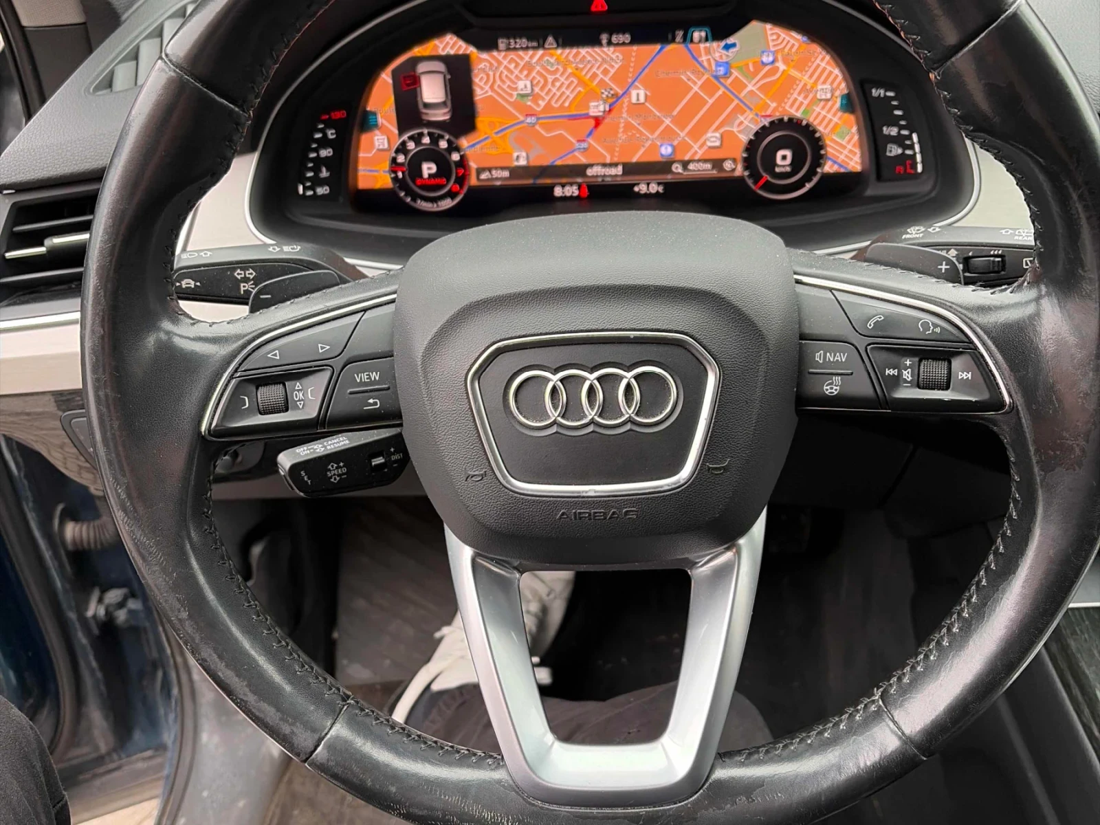 Audi Q7 TECHNIK * ПОДГРЕВ * ПАНОРАМА * B&O * CARFAX, снимка 9 - Автомобили и джипове - 54841036
