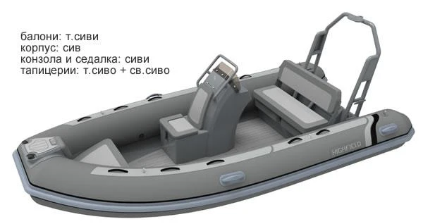 Надуваема лодка Highfield CL 460, снимка 2 - Воден транспорт - 38969564