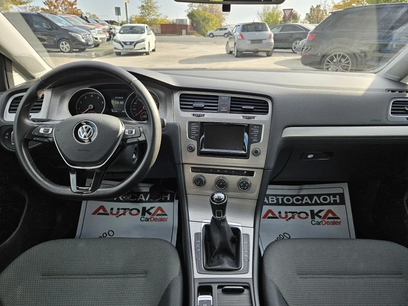 VW Golf 1.4TGI-110кс= ФАБРИЧЕН МЕТАН= 6СК= СЕРВ.ИСТОРИЯ, снимка 12 - Автомобили и джипове - 47805134