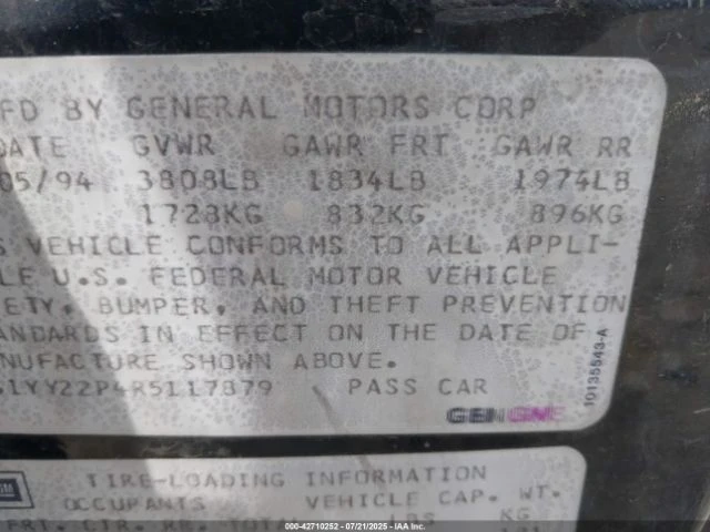 Chevrolet Corvette 1994 - изображение 9