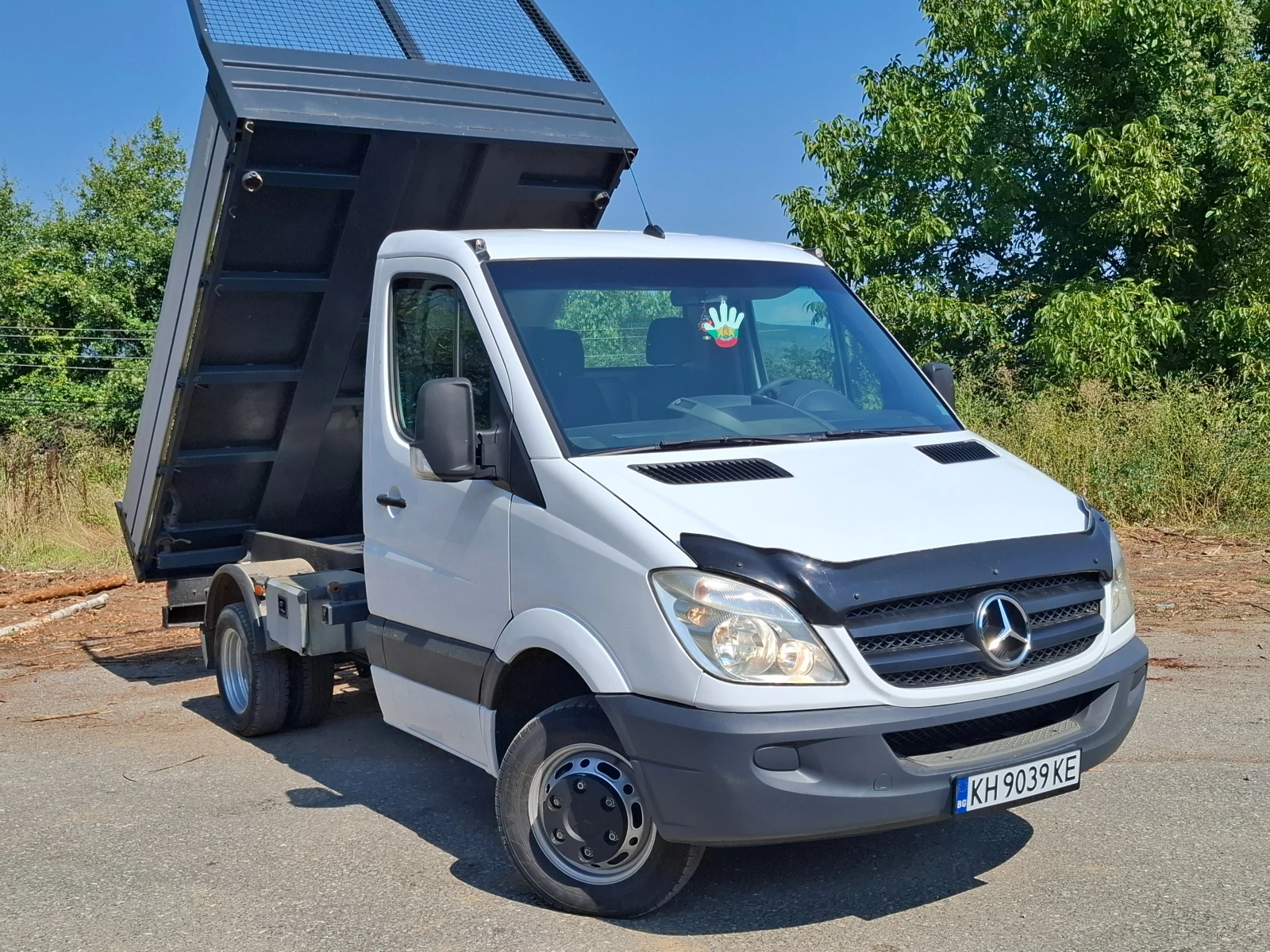 Mercedes-Benz Sprinter 411 самосвал с климатик, снимка 2 - Бусове и автобуси - 55606995