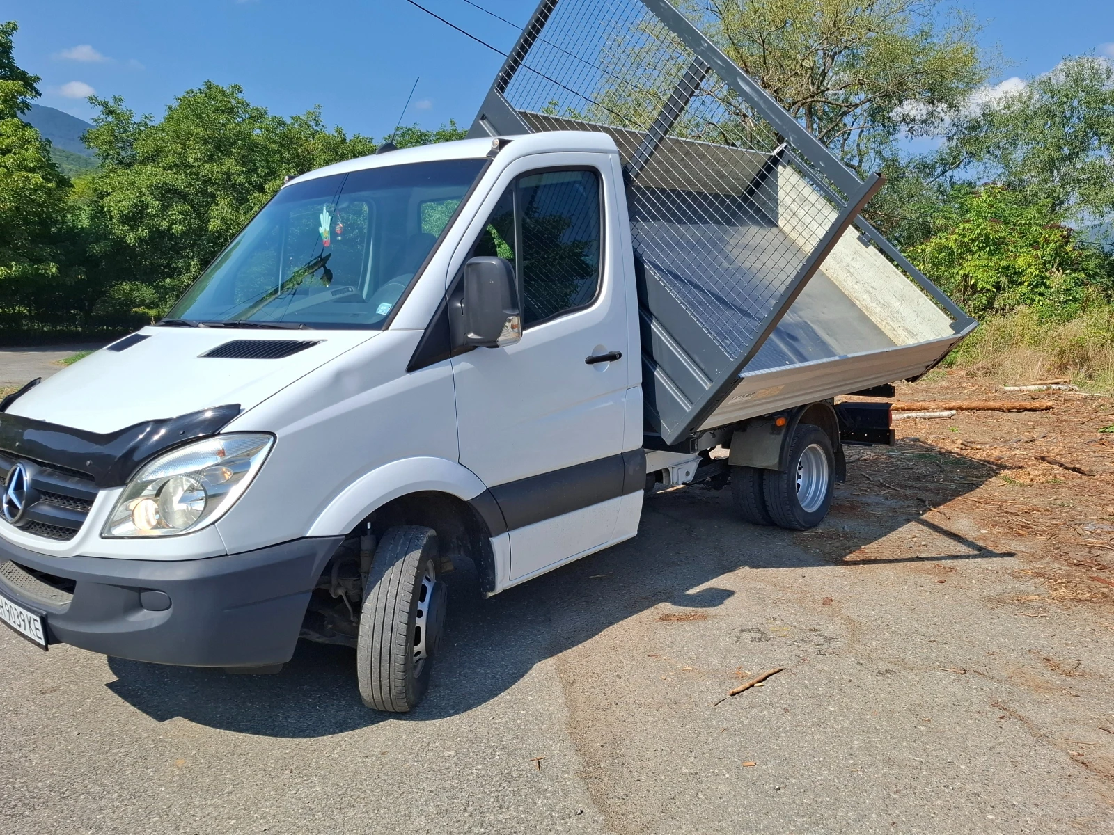 Mercedes-Benz Sprinter 411 самосвал с климатик, снимка 12 - Бусове и автобуси - 55606995