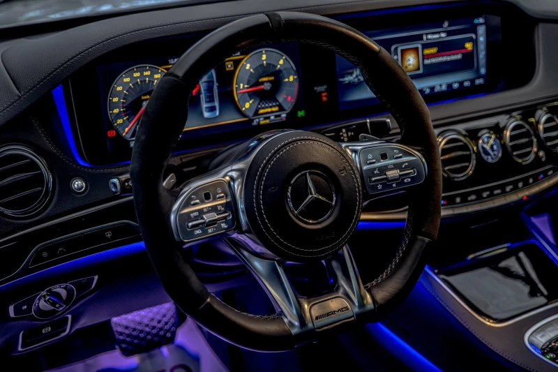 Mercedes-Benz S 400 AMG/4Matic/Ambient/Burmester/Long/Panorama/Камера , снимка 11 - Автомобили и джипове - 53235077