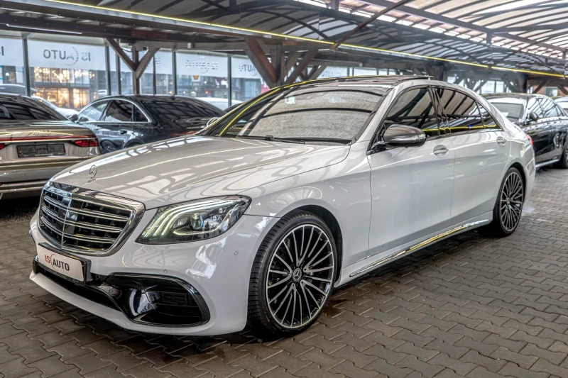 Mercedes-Benz S 400 AMG/4Matic/Ambient/Burmester/Long/Panorama/Камера , снимка 3 - Автомобили и джипове - 53235077