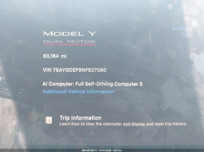 Tesla Model Y PERFORMANCE* DUAL MOTOR* ПОДГРЕВ* ПАНО* КАМЕРА* , снимка 7 - Автомобили и джипове - 56211552