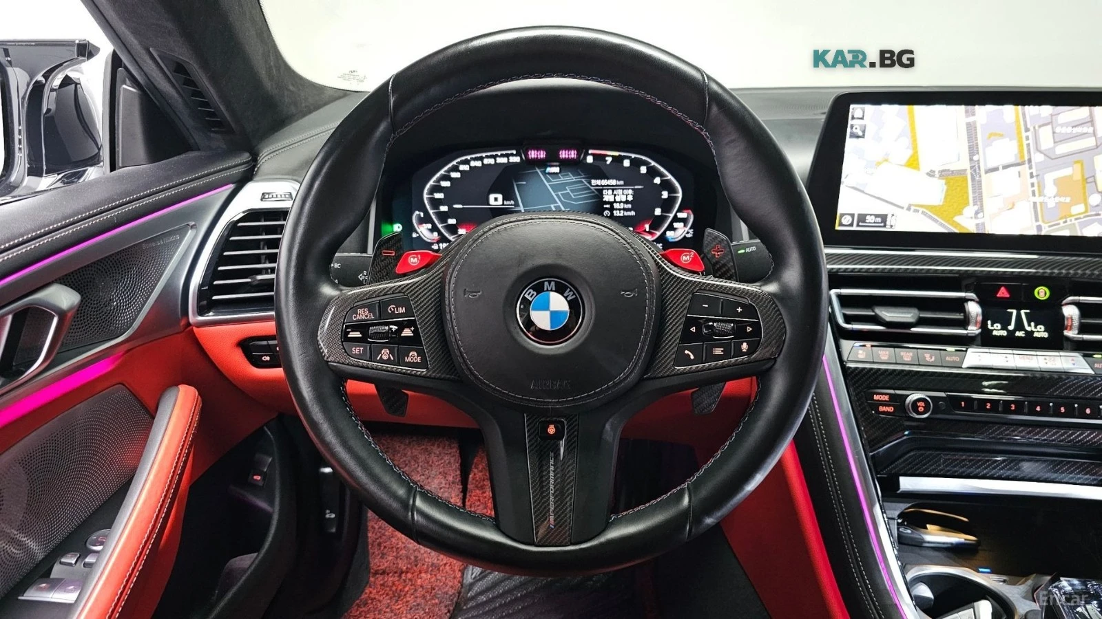 BMW M8 M SPORT* XDRIVE* LASER LIGHTS ОБДУХВ* ДИСТРОНИК, снимка 13 - Автомобили и джипове - 55949062
