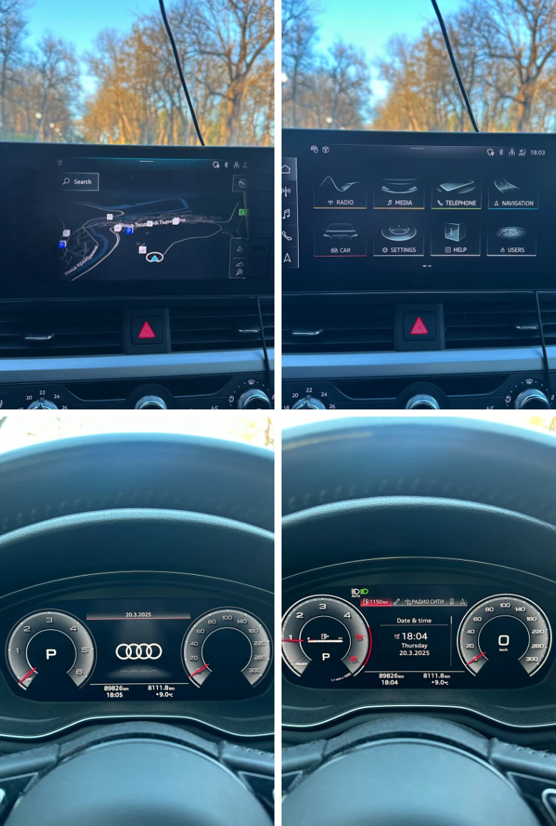 Audi A4 2.0TDI 136hp * Hybrid* LED* Distronic* , снимка 16 - Автомобили и джипове - 49590121