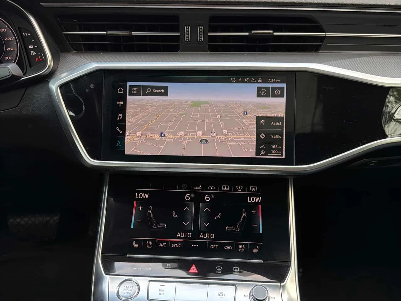 Audi A6 TECHNIK * BANG&OLUFSEN* ОБДУХВАНЕ* 360* АМБИЕНТНО*, снимка 13 - Автомобили и джипове - 55624225