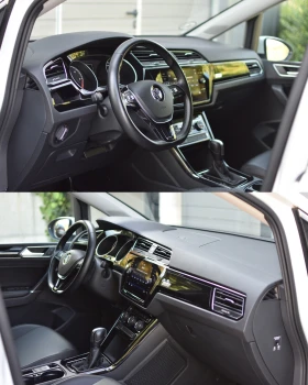 VW Touran 6+ 1/150кс/HIGHLINE / КОЖА/ KEYLESS/ДИСТРОНИК, снимка 6