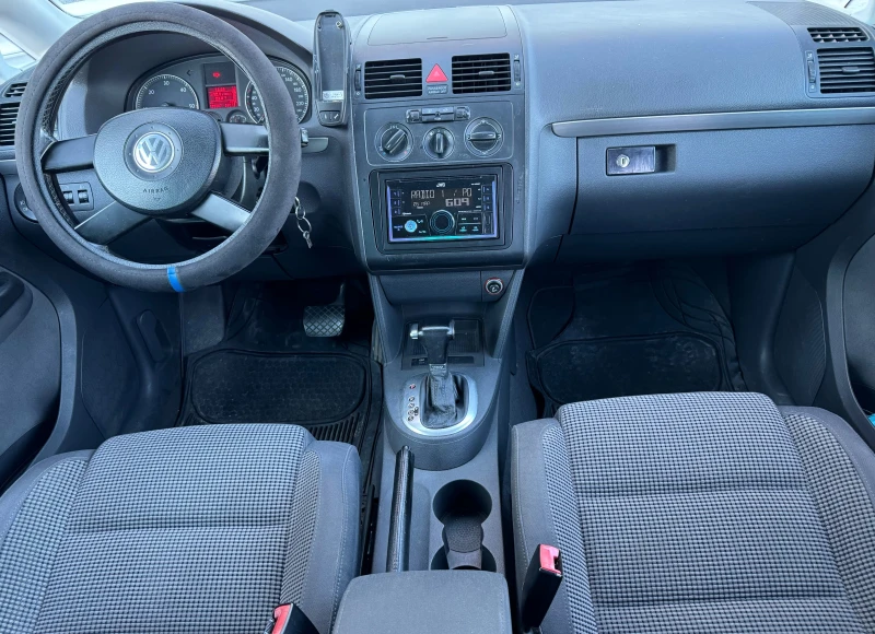 VW Touran 1, 9tdi 105ps, авто-DSG, клима, мулти, борд, usb, , снимка 12 - Автомобили и джипове - 47590799