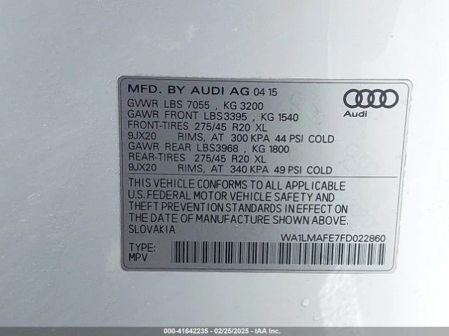 Audi Q7  3.0 TDI PREMIUM, снимка 16 - Автомобили и джипове - 49583064