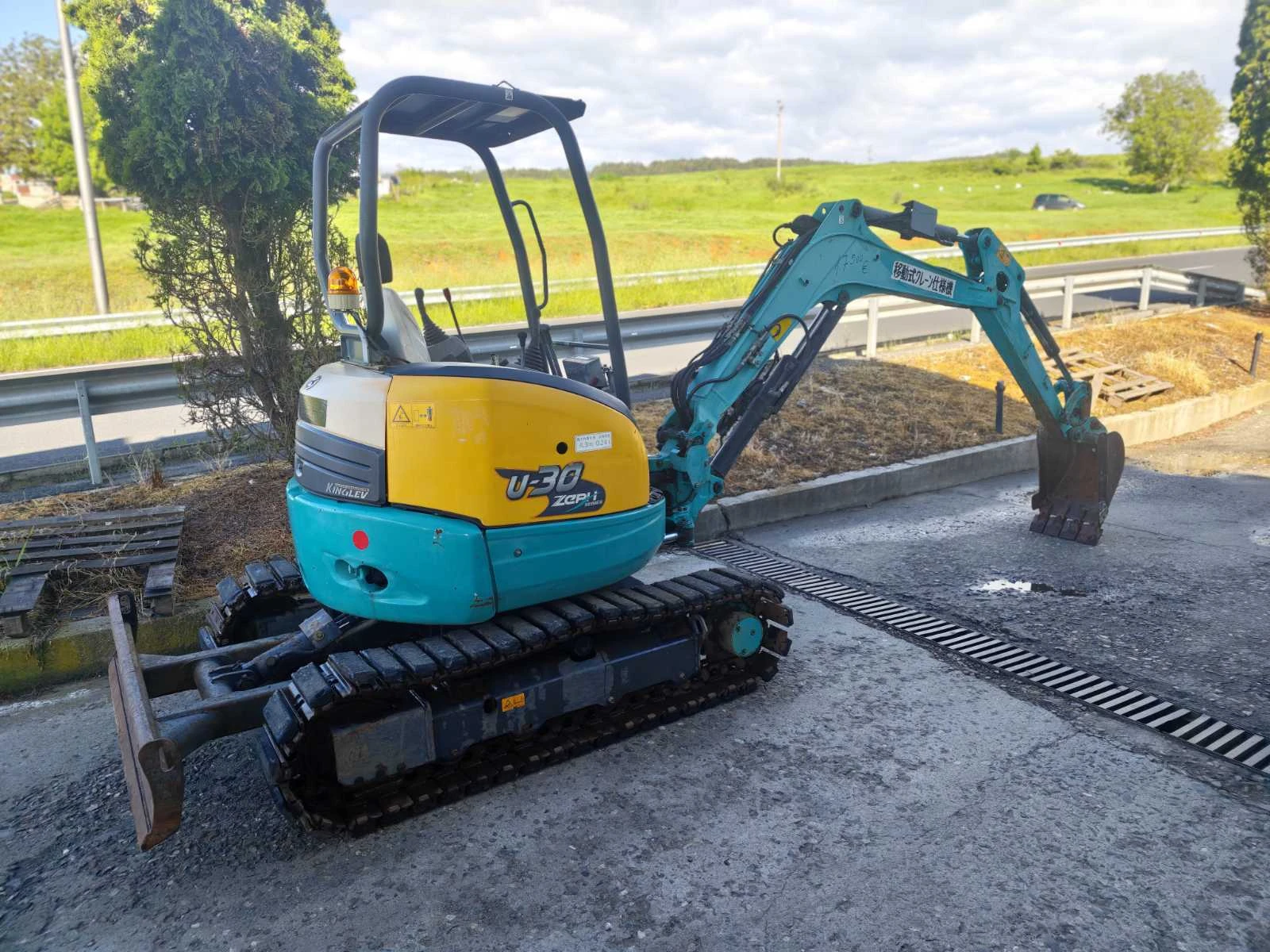 Багер Kubota U30 -2017 год, снимка 15 - Индустриална техника - 54533260