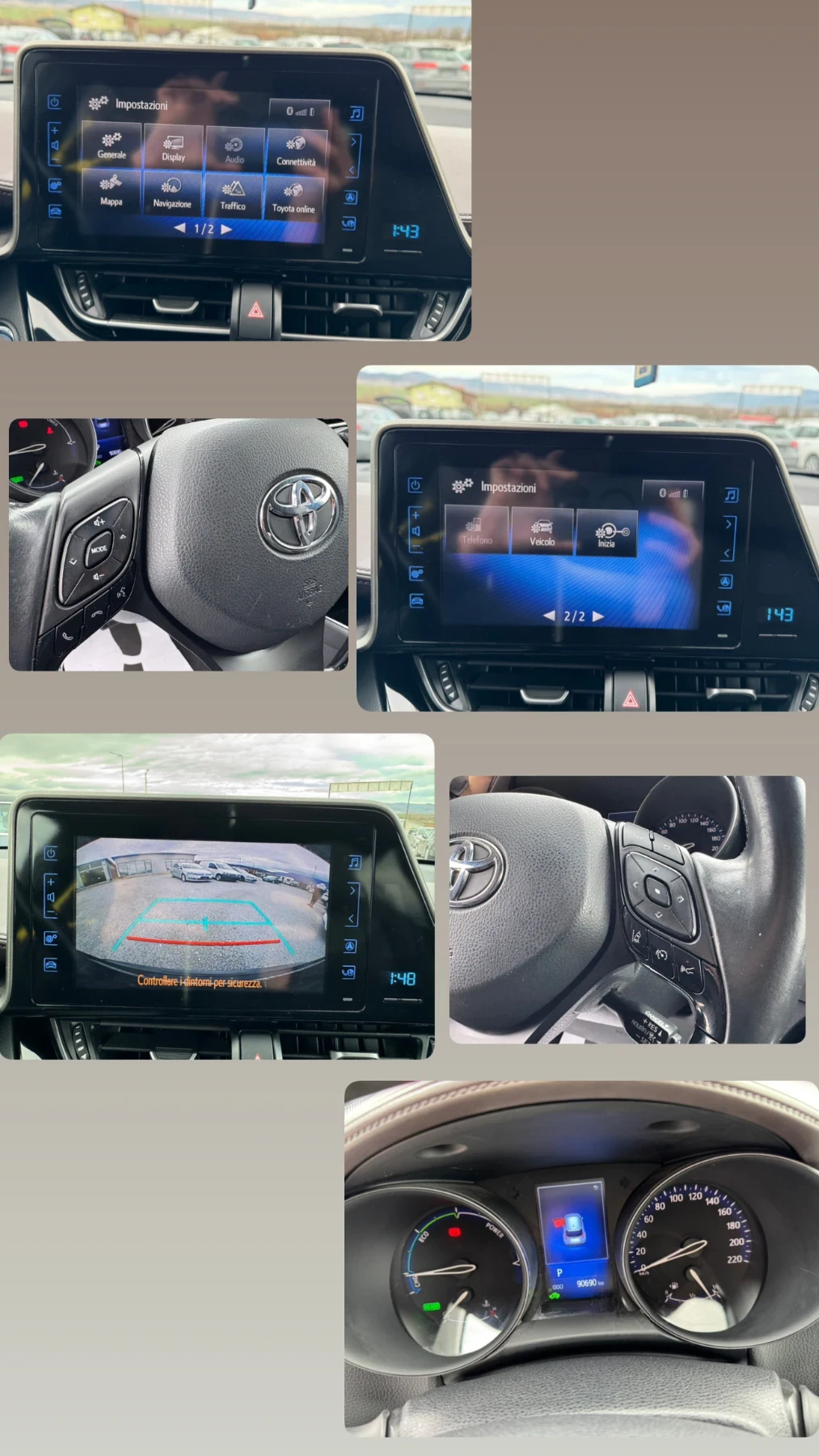 Toyota C-HR 1.8 HYBRID/90.000/STYLE/DISTRONIC/LINE-ASSIST | Mobile.bg   13