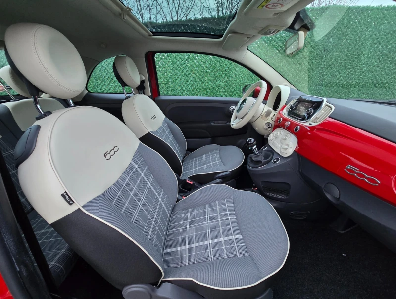 Fiat 500 1.2i* 69кс* Eвро6* FACE LIFT* 106000км, снимка 10 - Автомобили и джипове - 52773817