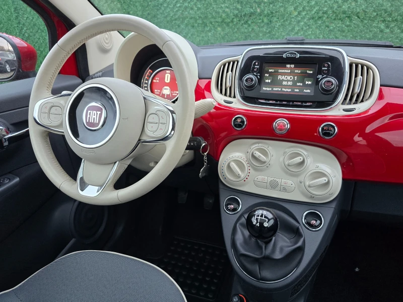 Fiat 500 1.2i* 69кс* Eвро6* FACE LIFT* 106000км, снимка 14 - Автомобили и джипове - 52773817