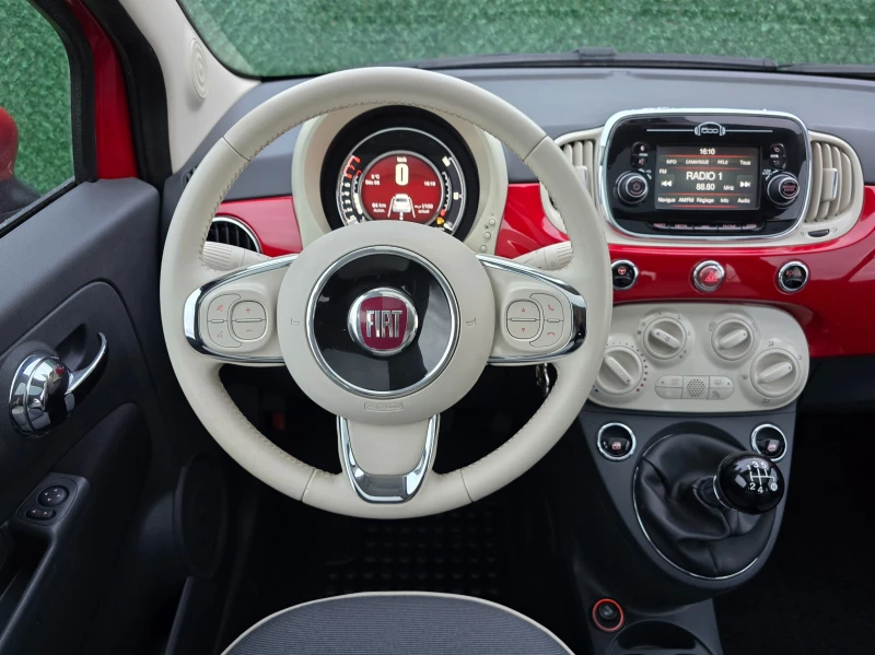 Fiat 500 1.2i* 69кс* Eвро6* FACE LIFT* 106000км, снимка 13 - Автомобили и джипове - 52773817