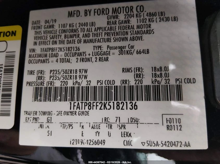 Ford Mustang 5.0L V-8 DI, DOHC, VVT, 460HP Rear Wheel Drive | Mobile.bg � ����������� 15
