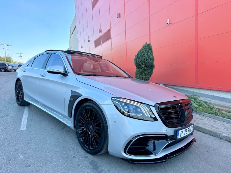 Mercedes-Benz S 560 BRABUS* V8* BiTURBO* БАРТЕР, снимка 1 - Автомобили и джипове - 47223693