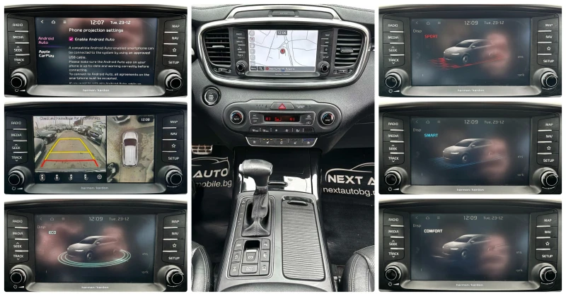 Kia Sorento 2.0D 185HP AWD 6+ 1 PANO H/K 360'CAM ОБДУХВАНЕ, снимка 14 - Автомобили и джипове - 52885188