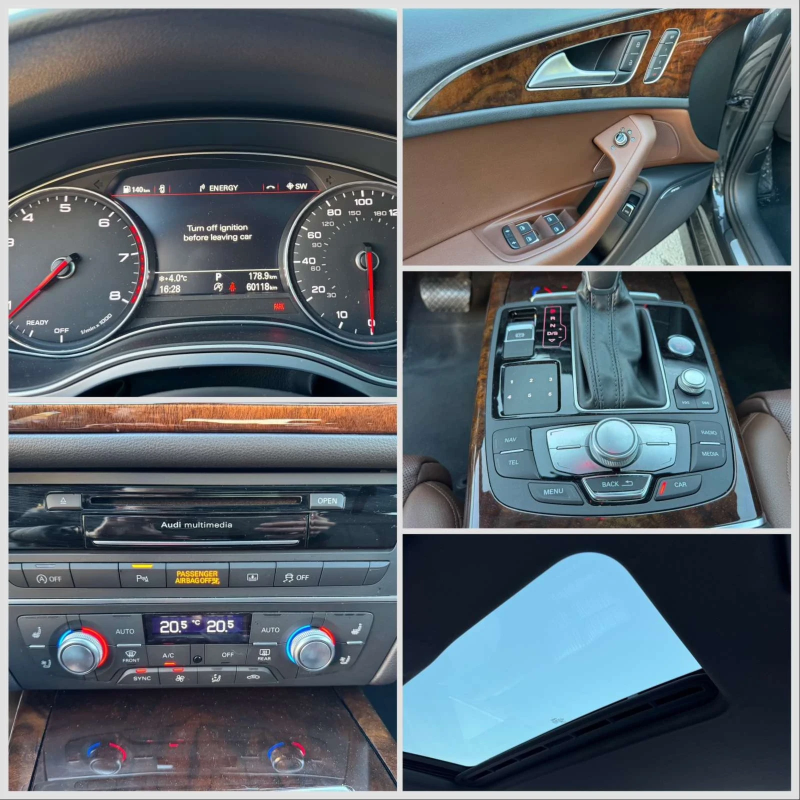 Audi A6 3.0 TFSI QUATTRO 61000  ! MATRIX S LINE CREC | Mobile.bg   17