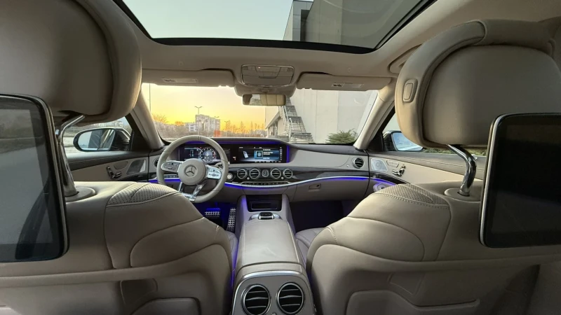 Mercedes-Benz S 560 * Long * AMG * 4 matic * Burmester * 3xTV * Pano, снимка 11 - Автомобили и джипове - 52044627