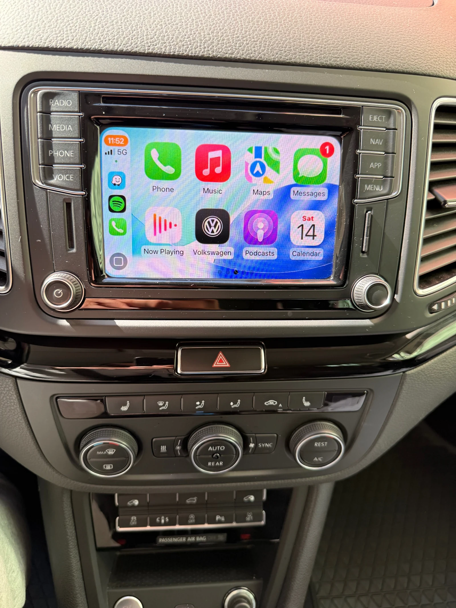 VW Sharan 2.0 TDI, 184к.с., Highline, 4 Motion, 7 места, снимка 14 - Автомобили и джипове - 53306021