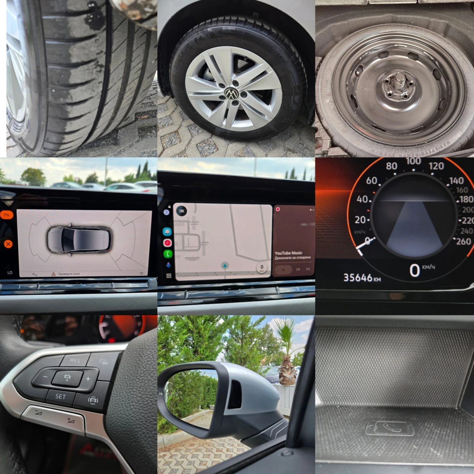 VW Golf 1.0i-110кс= 35.000км!!= VIRTUAL= DISTRONIC= BLIND, снимка 17 - Автомобили и джипове - 55590544